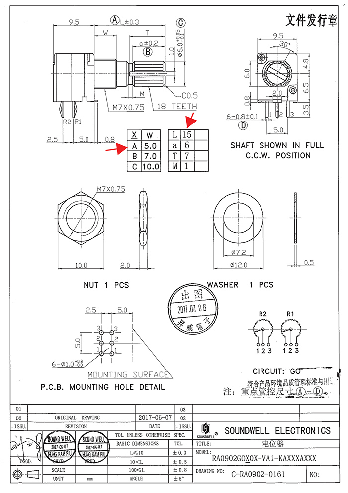 RA09雙聯(lián)電位器規(guī)格書(shū)